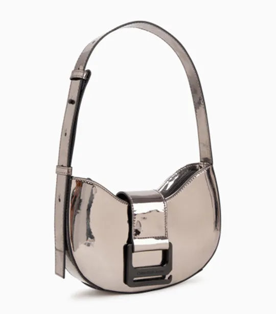 Off Duty Holiday Round Shoulder Bag 22 Gunmetal