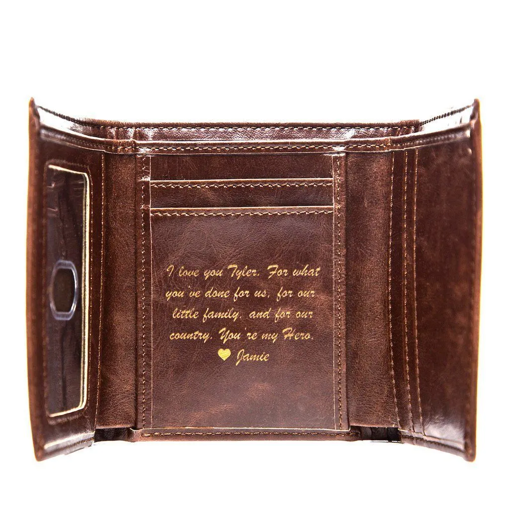 Personalized Trifold Wallet