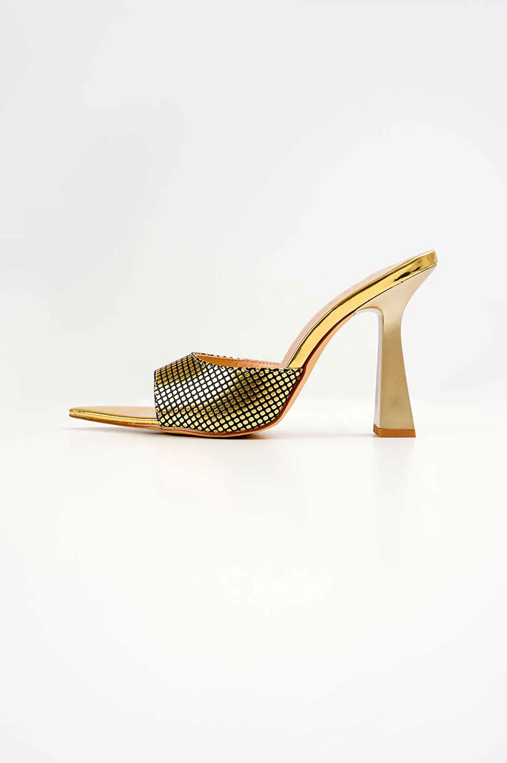 POINTED GOLD HEELS