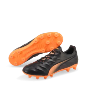 Puma King Pro 21 FG - Black/Neon Citrus