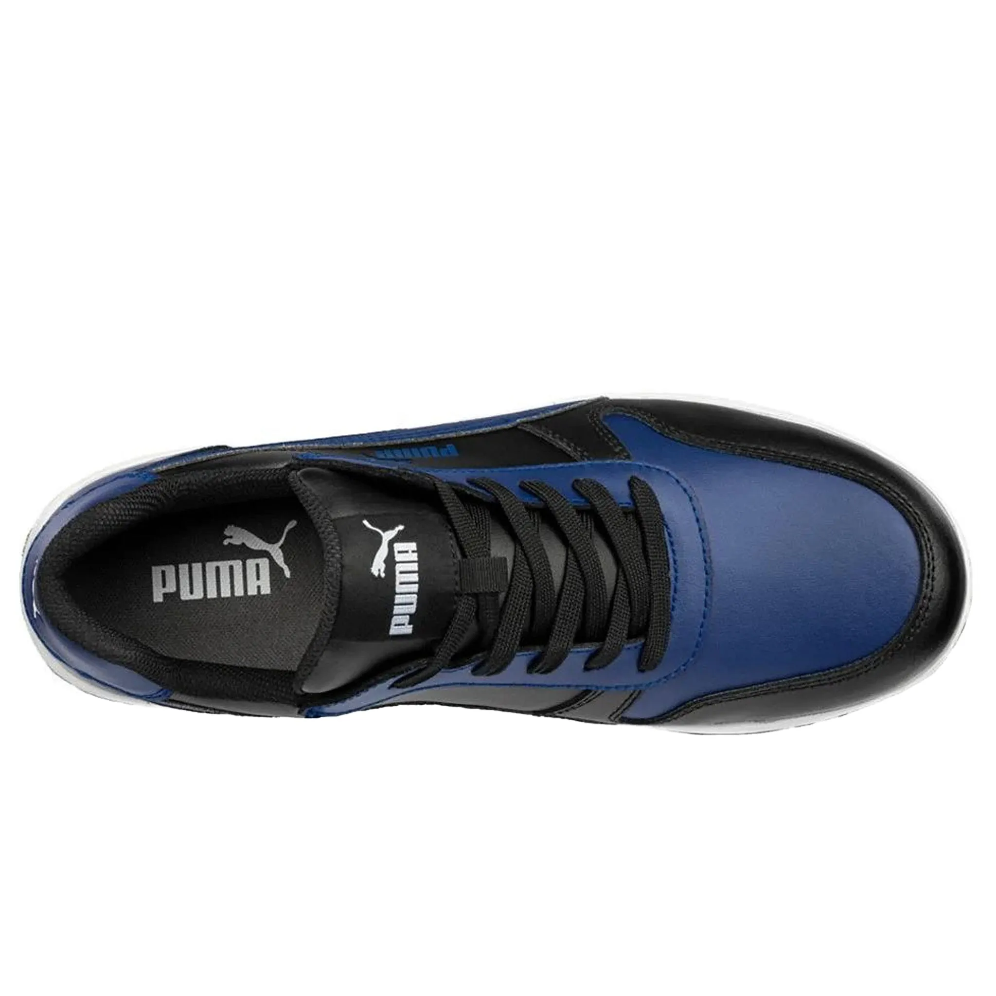 Puma Men's 640275 Frontcourt Blue Black Low Composite Safety Toe Metal Free Work Shoes