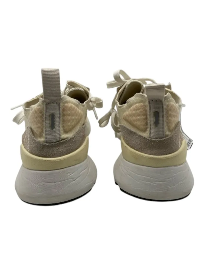 Rag & Bone Shoe Size 38 Cream, Yellow & White Synthetic Low Top Laces Sneakers