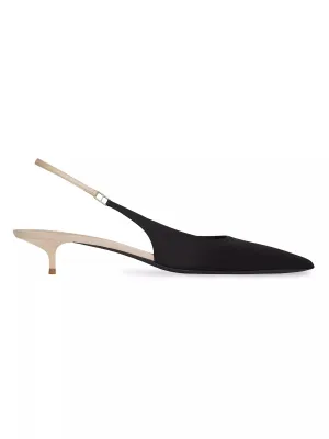 Saint Laurent Cherish Kitten Heel Pump