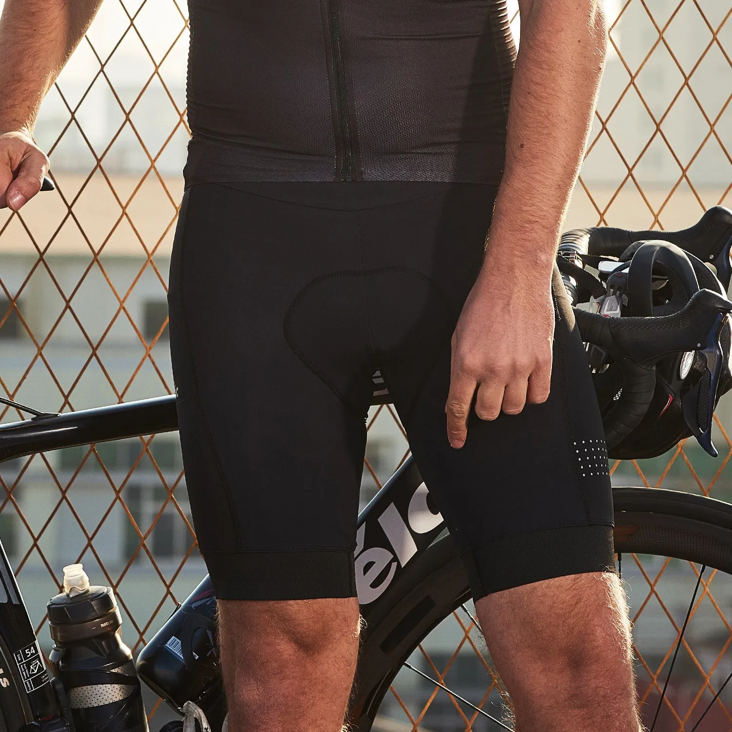 Santic Bourre Black Jersey & Carlo Shorts set