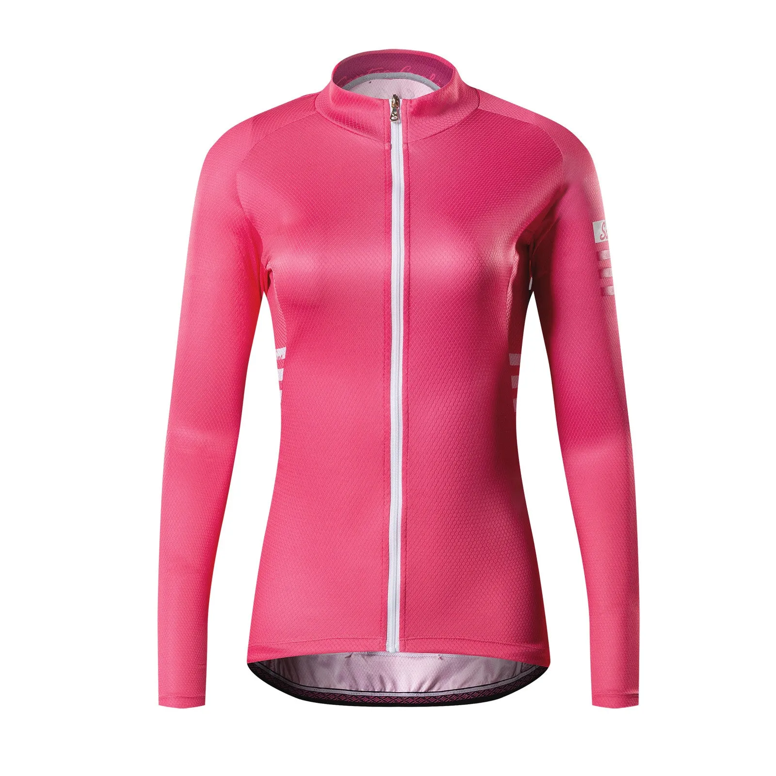 Santic Olivia Pink Women Jersey Long Sleeve