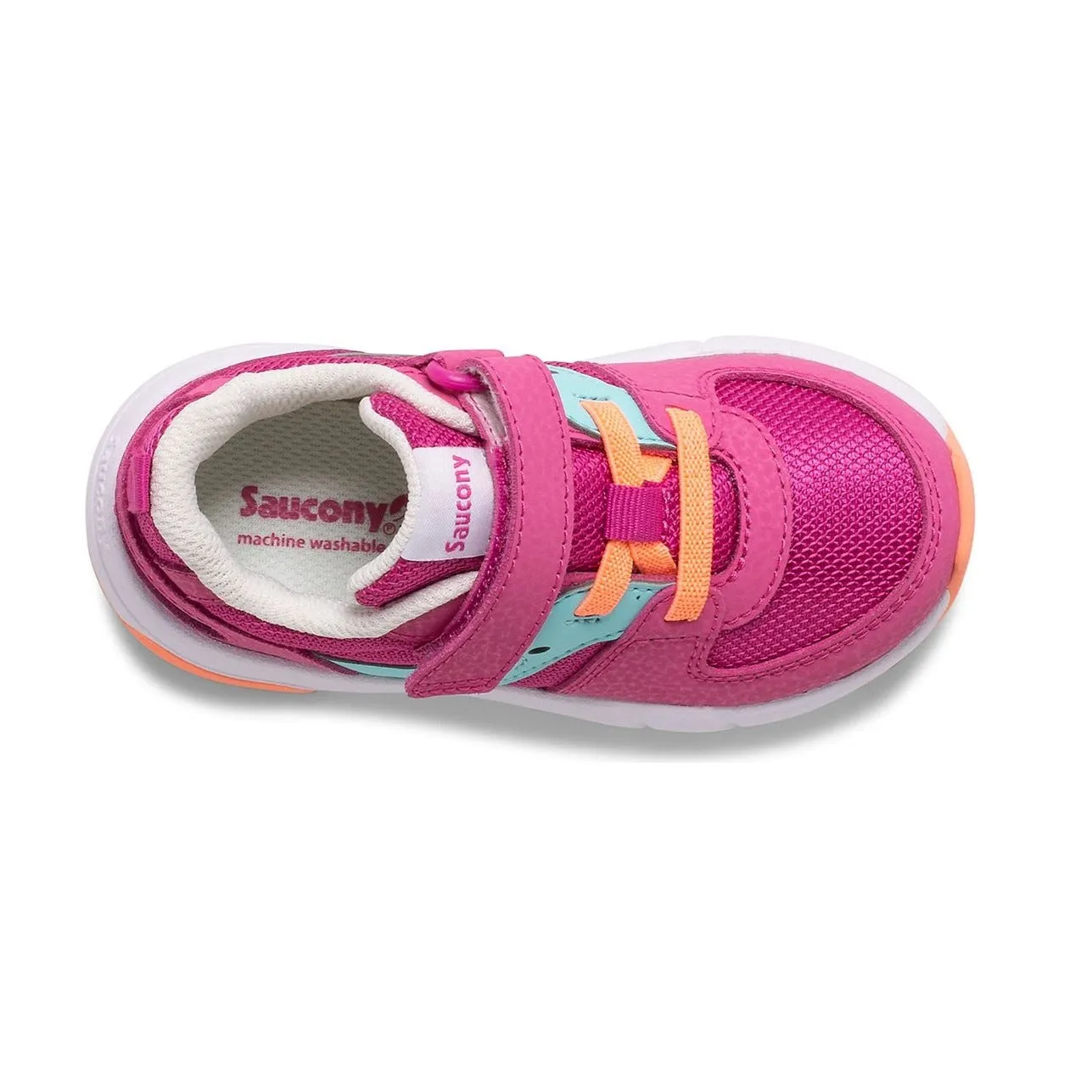 Saucony Fuchsia/Turquoise Jazz Lite Toddler Sneaker