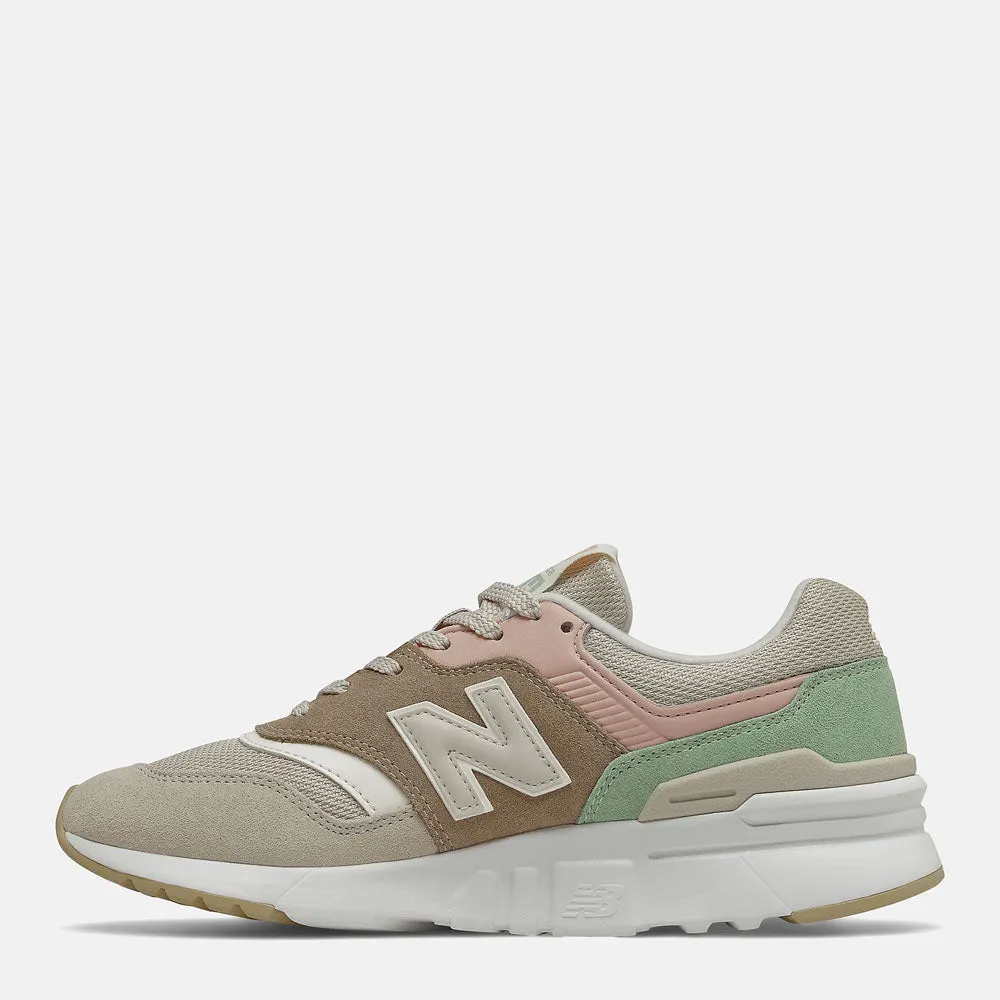 Scarpe Donna NEW BALANCE Sneakers 997H in Suede e Mesh colore Tan e Pink