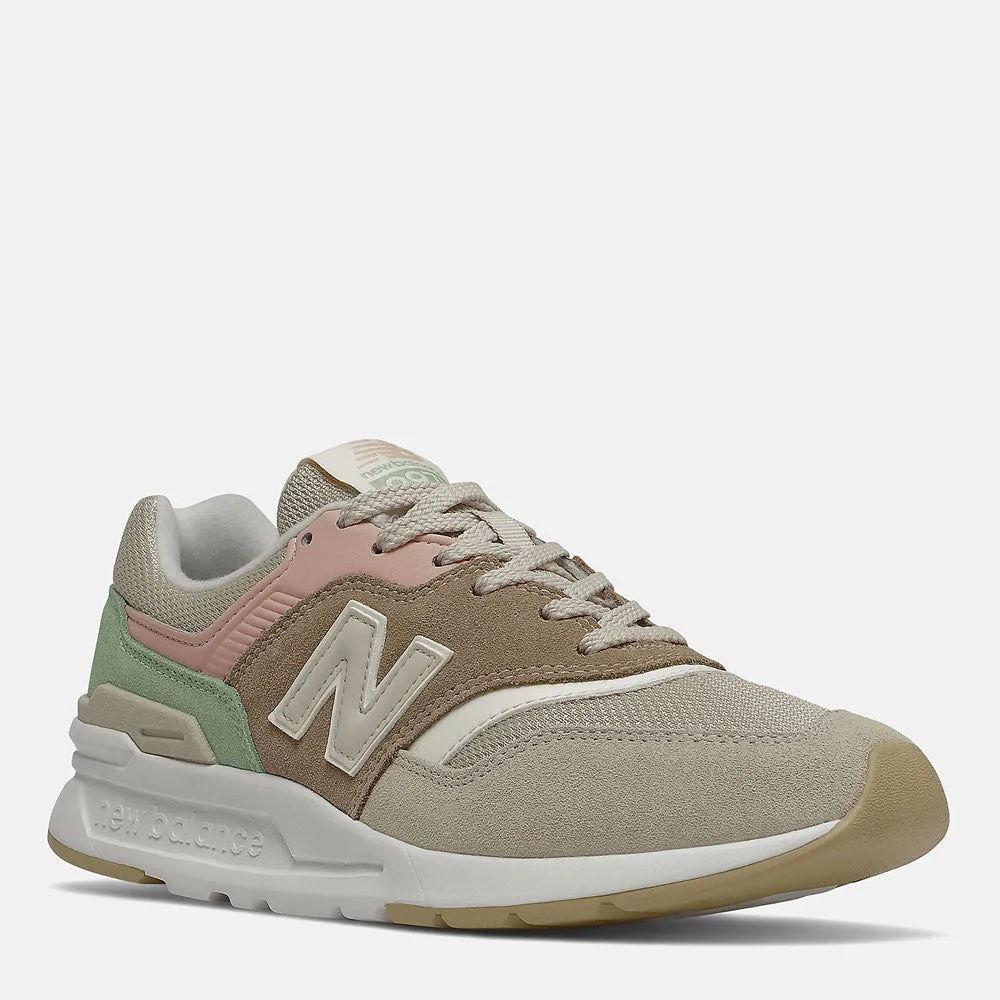 Scarpe Donna NEW BALANCE Sneakers 997H in Suede e Mesh colore Tan e Pink