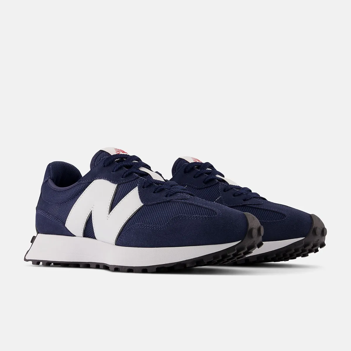 Scarpe Uomo NEW BALANCE Sneakers 327 in Mesh e Suede colore Natural Indigo e White