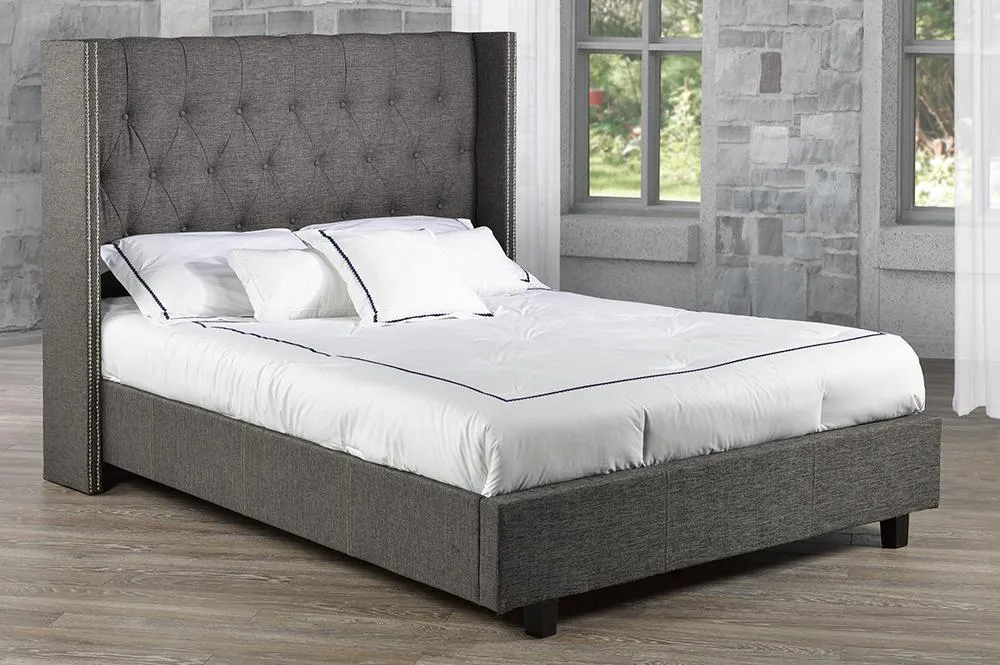 The Perfect Bed With A Modern Wing-back Headboard Design