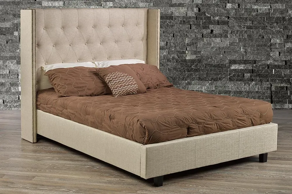 The Perfect Bed With A Modern Wing-back Headboard Design