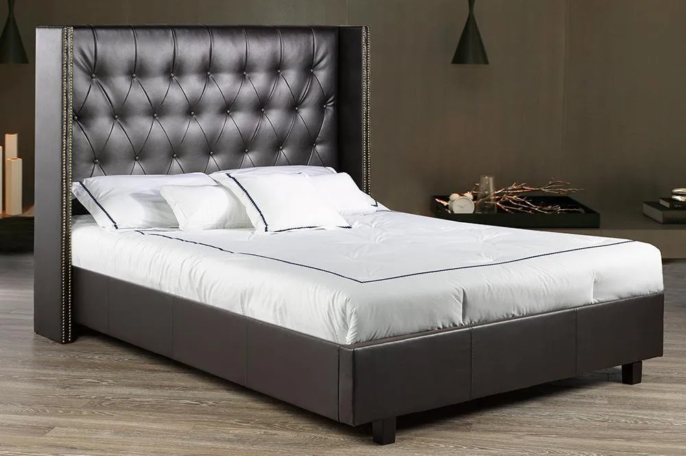 The Perfect Bed With A Modern Wing-back Headboard Design