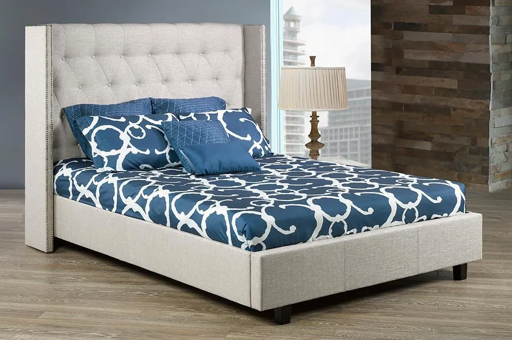 The Perfect Bed With A Modern Wing-back Headboard Design