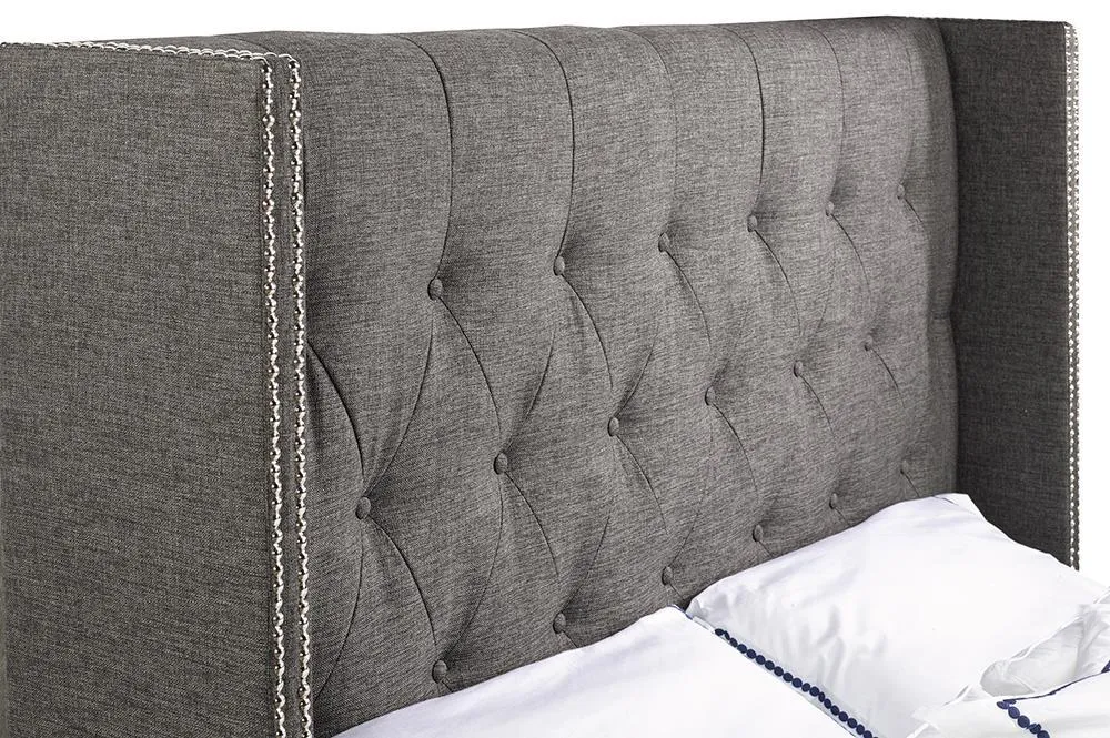 The Perfect Bed With A Modern Wing-back Headboard Design