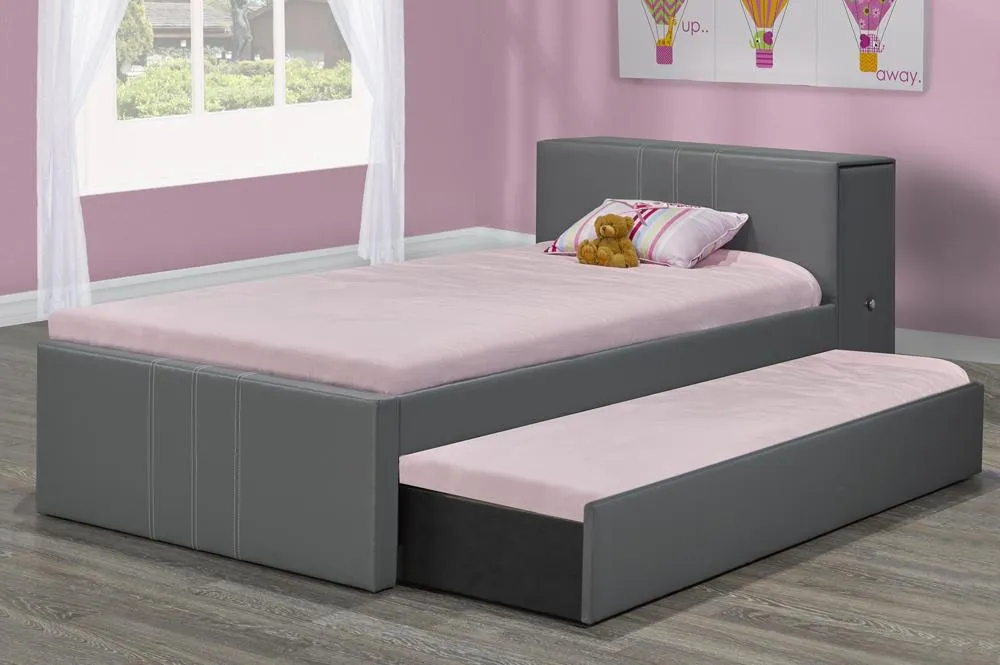 The Perfect Storage Bed with Pull-Out Side Drawer from headboard and Pull-Out Trundle