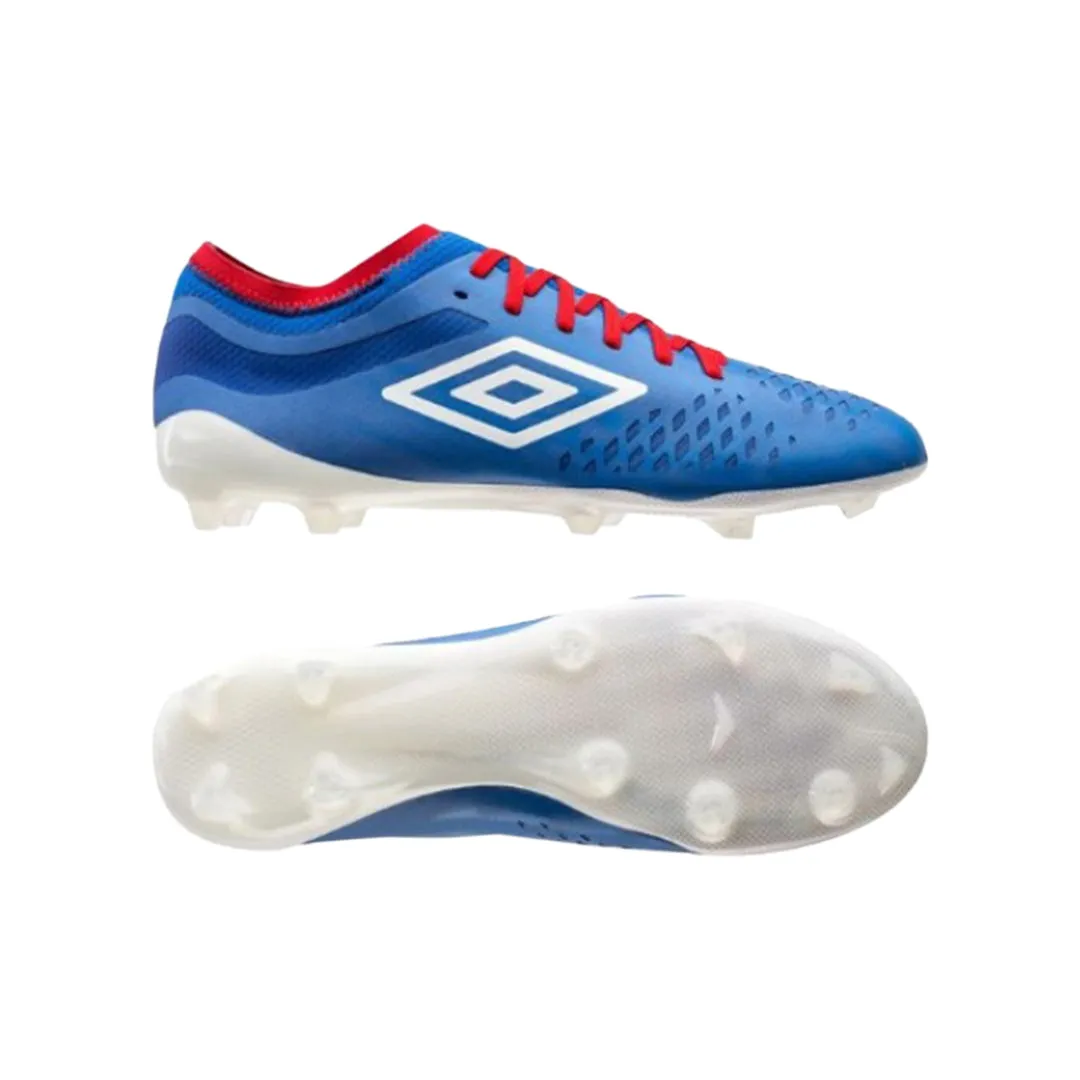 Umbro Velocita Iv League Fg Junior Studded Boots - Tw Royal / White / Vermillion / Regal Blue - 81407U-Hpx