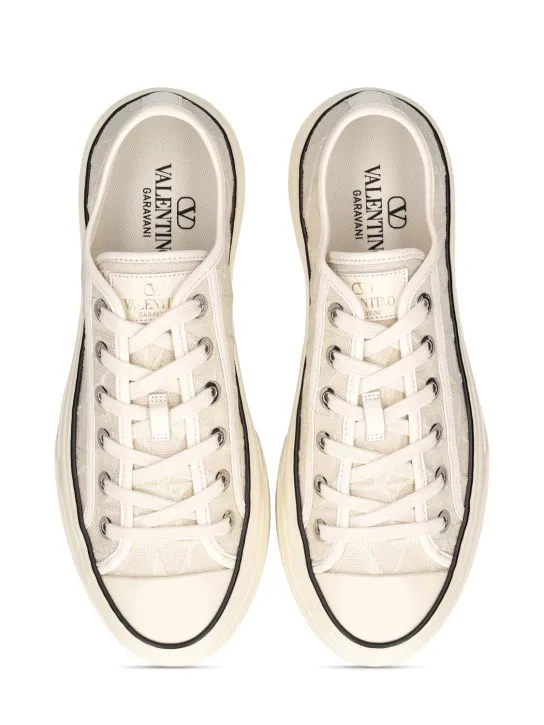 Valentino Garavani   Iconographie linen sneakers 