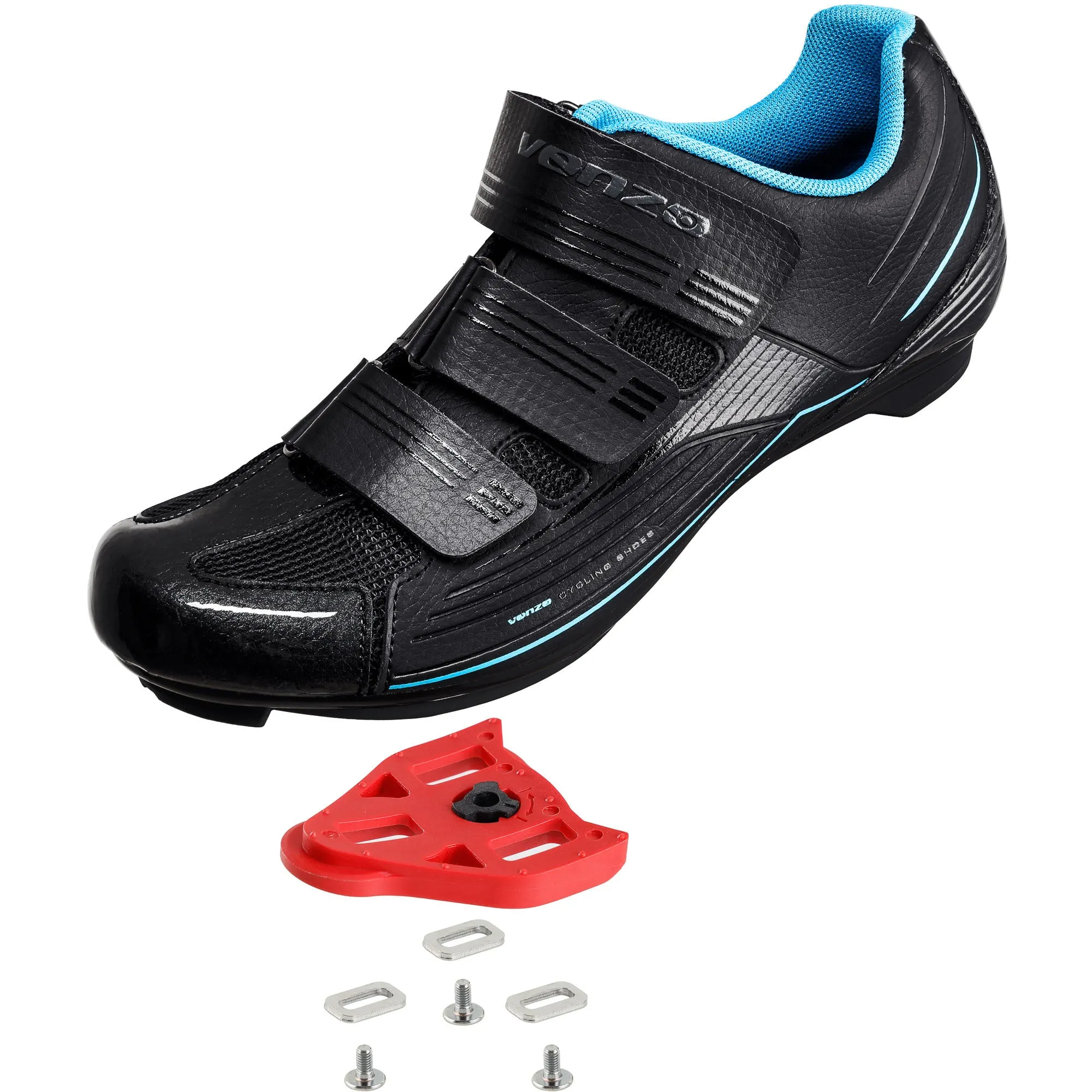 Venzo Bike Bicycle Women's Road Cycling Riding Shoes - Compatible with Peloton LOOK Delta & for Shimano SPD-SL - Perfect for Indoor Road Racing & Indoor Exercise Bikes 37