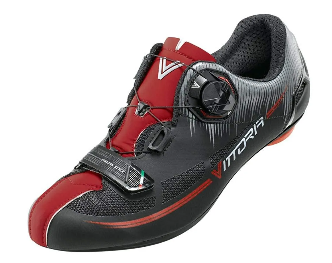 Vittoria Road Cycling Shoes Nylon Sole Fusion Red/Black